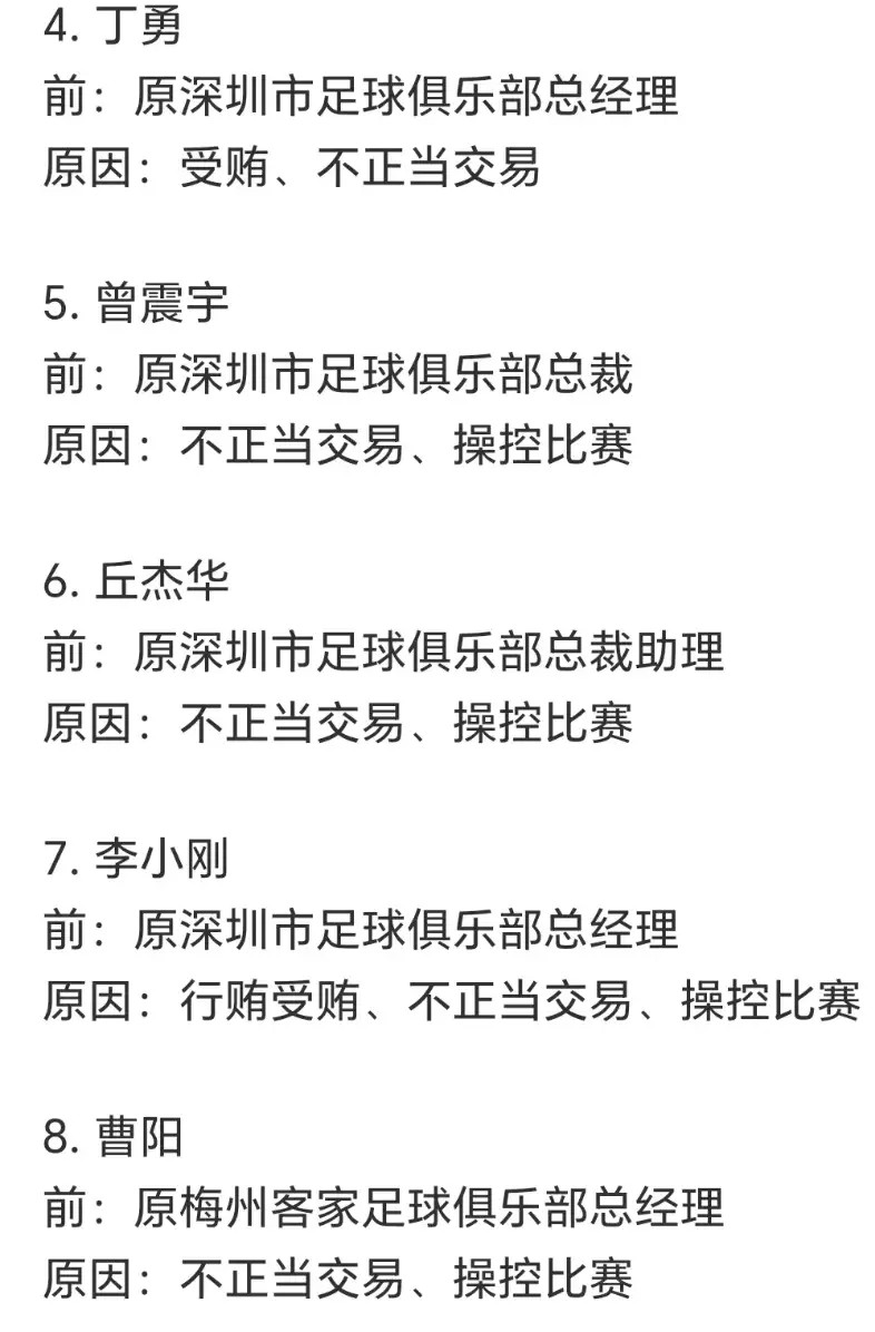 足协官宣！假赌黑第三批处罚名单！17人终身禁足1队追扣6分